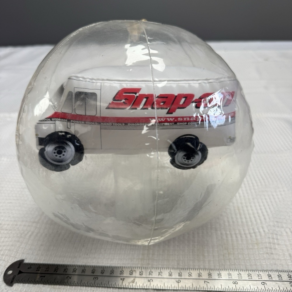 Rare HTF‎ Snap-On Tools 8" Beach Ball Inflatable Dealer Step Van Truck Holds Air